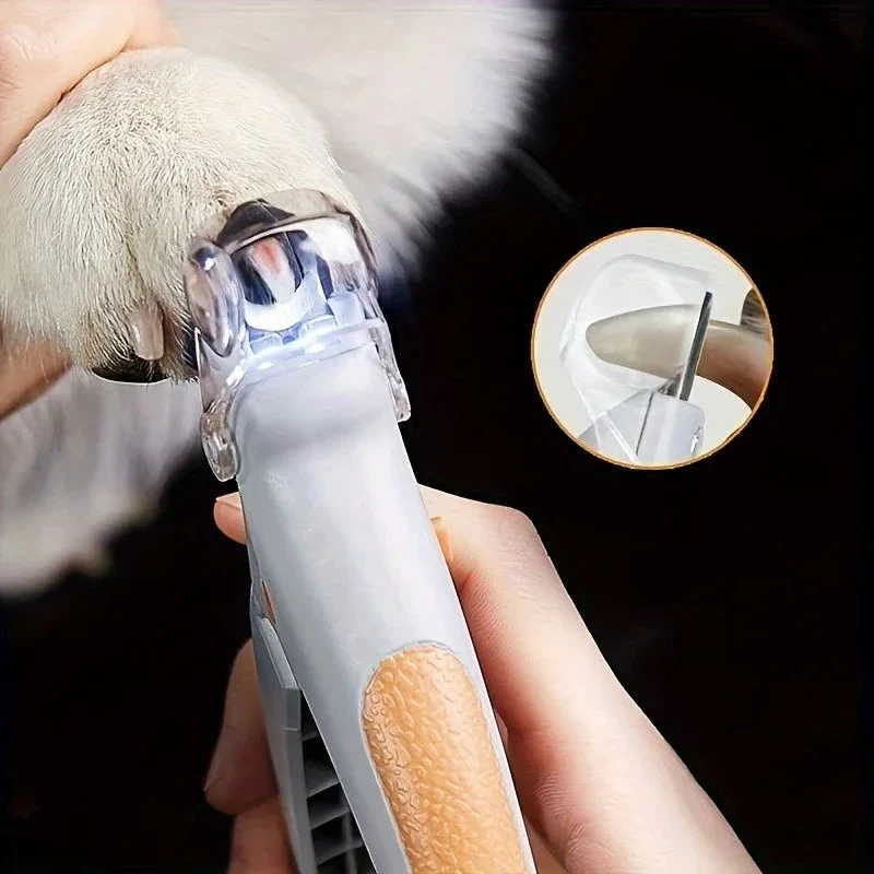 LED Light Pet Nail Trimmer Suitable For Trimming Cat And Dog Nails And Paws With Magnifying Glass