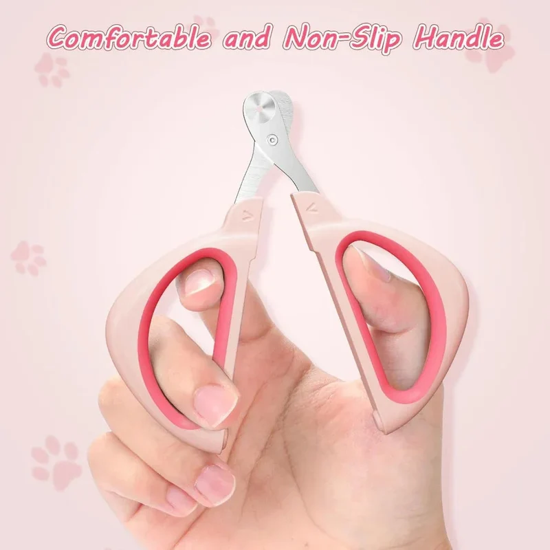Pet Nail Claws Clipper With Non-Slip Handle For Cats Dogs Rabbits & Guinea Pigs