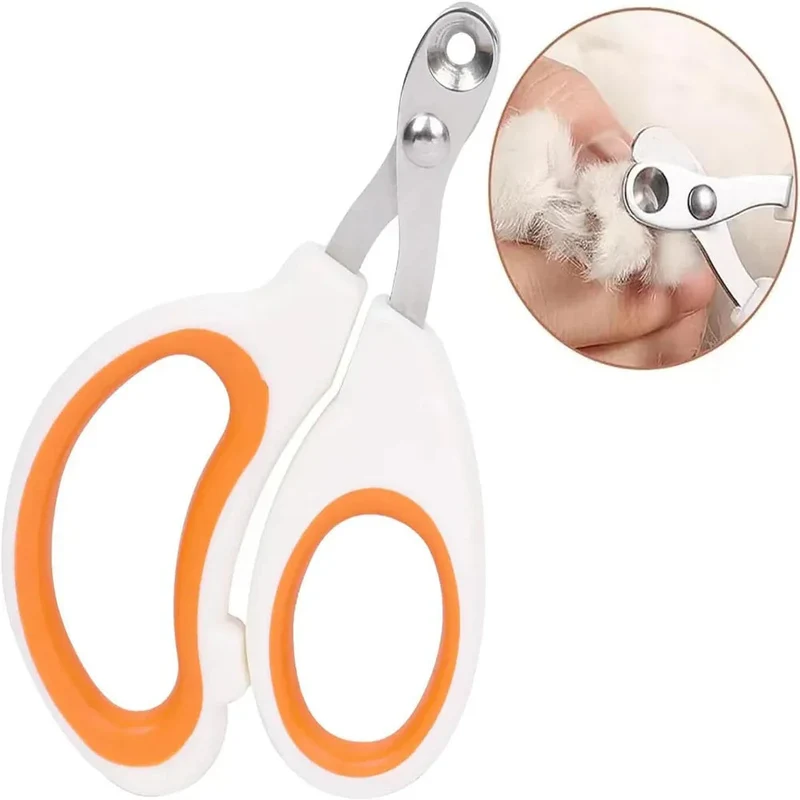 Cat Nail Clippers With Circular Cut Hole And Sharp Angled Blade Pet Dog Claw Paw Clipper