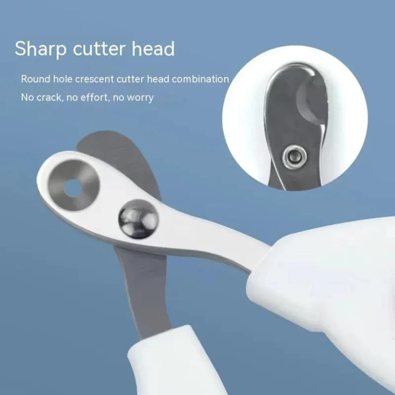 Cat Nail Clippers With Circular Cut Hole And Sharp Angled Blade Pet Dog Claw Paw Clipper