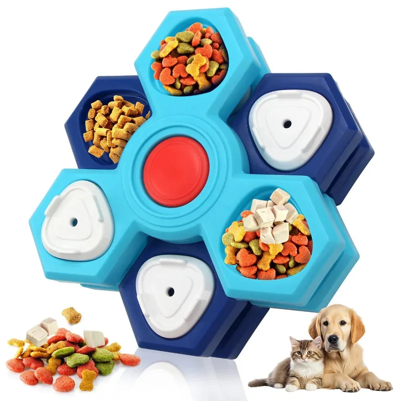 4 Layers Slow Feeder Puzzle Non-Slip Interactive Dog Pet Bowls