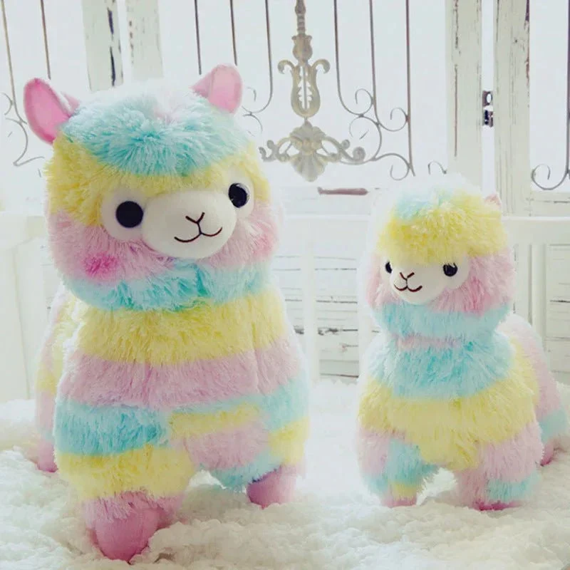 Rainbow Stuffed Animals Alpaca Doll Plush Toys